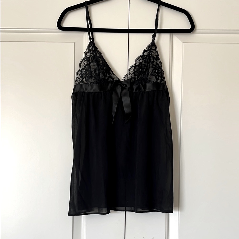 La SENZA Black Lace Trim Camisole